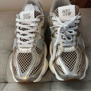 Steve Madden Women's Sneakers in Gold and Silver